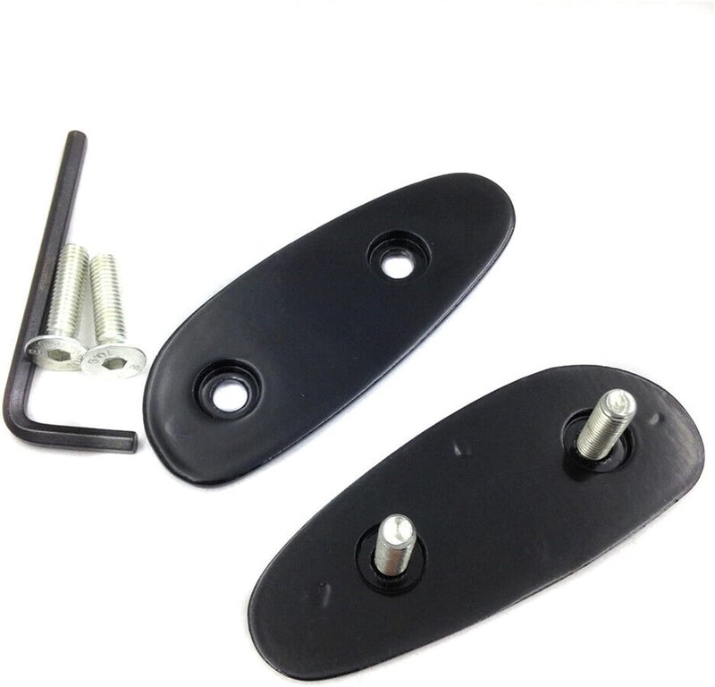 HASkulle Motorcycle Parts Mirror Block Accessories Brackets Off Base Plates for Suzuki GSXR 600 750 1000 GSX-R 2001-2004, Black - Image 2